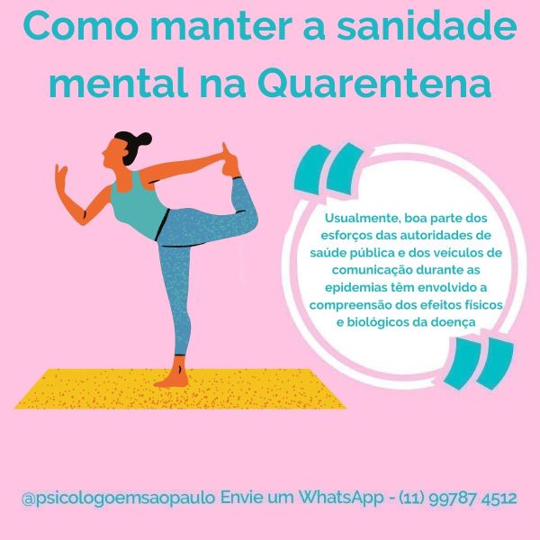 Como manter a sanidade mental na Quarentena