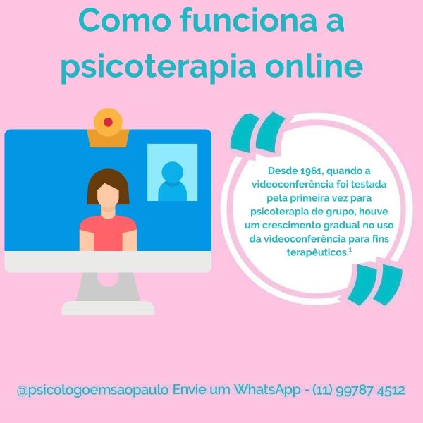 Como funciona a psicoterapia online